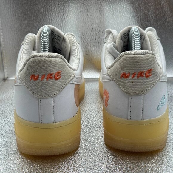 Size 7 Nike Mayumi Yamase x Air Force 1 Mens White Flyleather Sneaker DB3598-100 - Picture 8 of 11